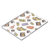 友だち™ |水玉模様アイコンのパターン ノートブック (左側)