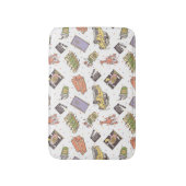 友だち™ |水玉模様アイコンのパターン バスマット (正面縦)