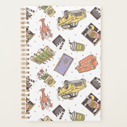 友だち™ |水玉模様アイコンのパターン プランナー手帳 (正面)