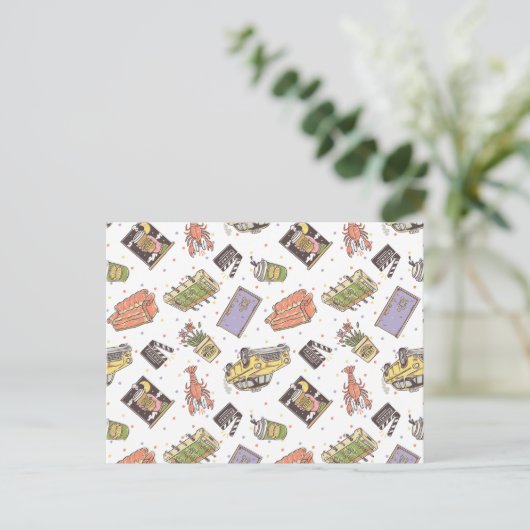 友だち™ |水玉模様アイコンのパターン ポストカード (スタンド正面)