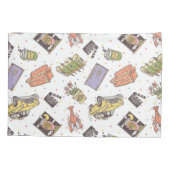 友だち™ |水玉模様アイコンのパターン 枕カバー (裏面)