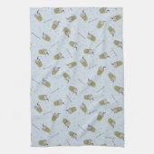 友だち™ |水玉模様中央パークパターン キッチンタオル (縦)