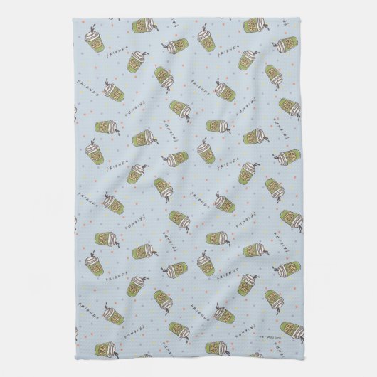 友だち™ |水玉模様中央パークパターン キッチンタオル (縦)