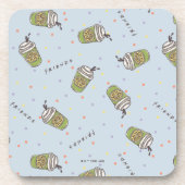 友だち™ |水玉模様中央パークパターン コースター (正面)