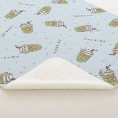 友だち™ |水玉模様中央パークパターン シェルパブランケット (3/4)