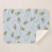 友だち™ |水玉模様中央パークパターン シェルパブランケット (正面(横))