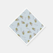 友だち™ |水玉模様中央パークパターン スタンダードカクテルナプキン (角)