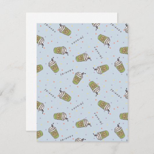 友だち™ |水玉模様中央パークパターン ノートカード (正面/裏面)