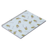 友だち™ |水玉模様中央パークパターン ノートブック (左側)