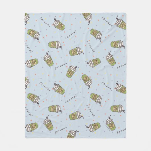 友だち™ |水玉模様中央パークパターン フリースブランケット (正面)