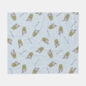 友だち™ |水玉模様中央パークパターン フリースブランケット (正面(横))