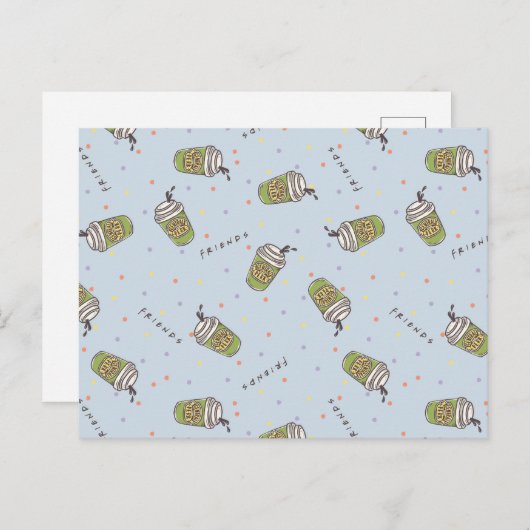 友だち™ |水玉模様中央パークパターン ポストカード (正面/裏面)