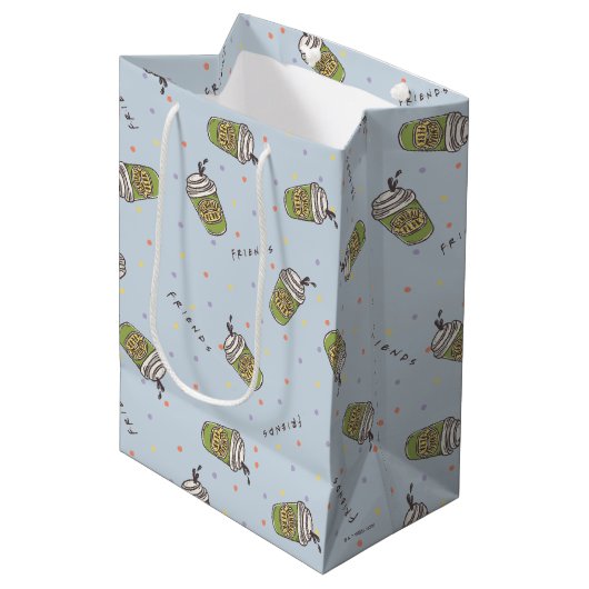 友だち™ |水玉模様中央パークパターン ミディアムペーパーバッグ (正面アングル)