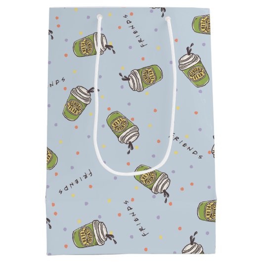 友だち™ |水玉模様中央パークパターン ミディアムペーパーバッグ (裏面)