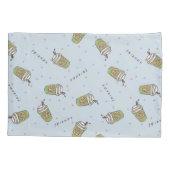 友だち™ |水玉模様中央パークパターン 枕カバー (裏面)