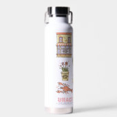 友だち™ |漫画のアイコンのグラフィック ウォーターボトル (正面)