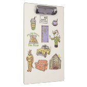 友だち™ |漫画のアイコンのグラフィック クリップボード (右)