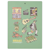 友だち™ |漫画のアイコンのグラフィック クリップボード (裏面)