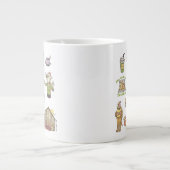 友だち™ |漫画のアイコンのグラフィック ジャンボコーヒーマグカップ (正面)