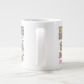 友だち™ |漫画のアイコンのグラフィック ジャンボコーヒーマグカップ (裏面)