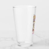 友だち™ |漫画のアイコンのグラフィック タンブラーグラス (右)