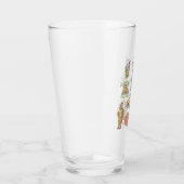 友だち™ |漫画のアイコンのグラフィック タンブラーグラス (右)