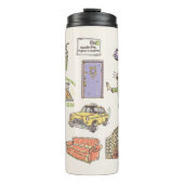 友だち™ |漫画のアイコンのグラフィック タンブラー (正面)