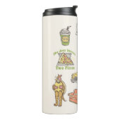 友だち™ |漫画のアイコンのグラフィック タンブラー (回転左)