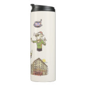 友だち™ |漫画のアイコンのグラフィック タンブラー (回転右)