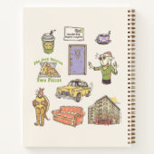 友だち™ |漫画のアイコンのグラフィック ノートブック (裏面)