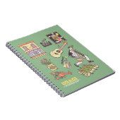 友だち™ |漫画のアイコンのグラフィック ノートブック (右側)