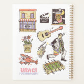 友だち™ |漫画のアイコンのグラフィック プランナー手帳 (裏面)