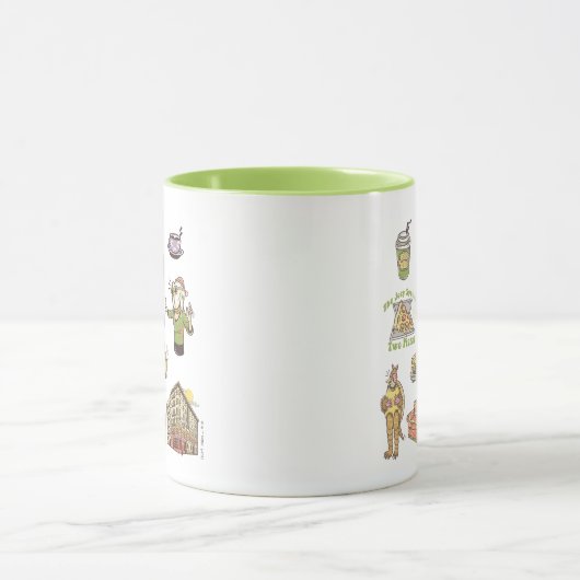 友だち™ |漫画のアイコンのグラフィック マグカップ (中央)