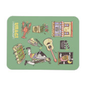 友だち™ |漫画のアイコンのグラフィック マグネット (横)