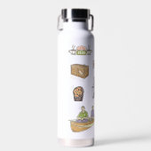 友だち™ |漫画のアイコン ウォーターボトル (正面)