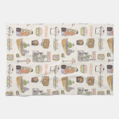 友だち™ |漫画のアイコン キッチンタオル (横)