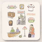 友だち™ |漫画のアイコン コースター (正面)