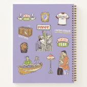 友だち™ |漫画のアイコン ノートブック (裏面)