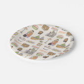 友だち™ |漫画のアイコン ペーパープレート (アングル)