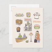 友だち™ |漫画のアイコン ポストカード (正面/裏面)