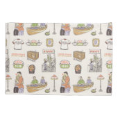 友だち™ |漫画のアイコン 枕カバー (裏面)