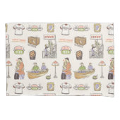 友だち™ |漫画のアイコン 枕カバー (正面)