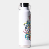 友だち™ | 漫画のコラージュ ウォーターボトル (正面)