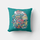 友だち™ | 漫画のコラージュ クッション (正面)