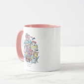 友だち™ | 漫画のコラージュ マグカップ (正面左)