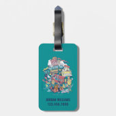 友だち™ | 漫画のコラージュ ラゲッジタグ (裏面縦)