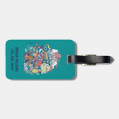 友だち™ | 漫画のコラージュ ラゲッジタグ (裏面横)