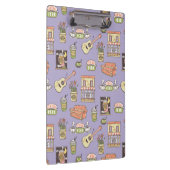 友だち™ |紫色のアイコンパターン クリップボード (右)