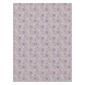 友だち™ |紫色のアイコンパターン テーブルクロス (正面)