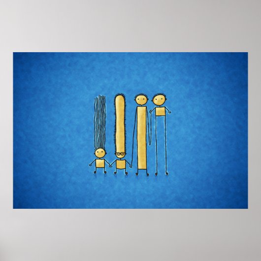 友だち（色2） ポスター (正面)